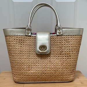 Lilly Pulitzer Wicker Bag